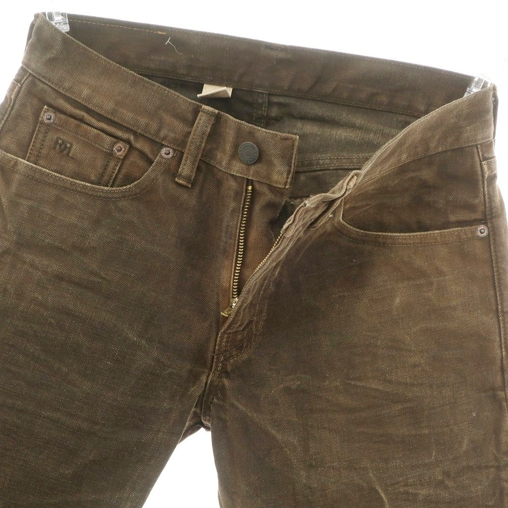 【中古】ダブルアールエル RRL DOUBLE RL コットン ジーンズ デニムパンツ ブラウン系【 28 】【 状態ランクA 】【 メンズ 】