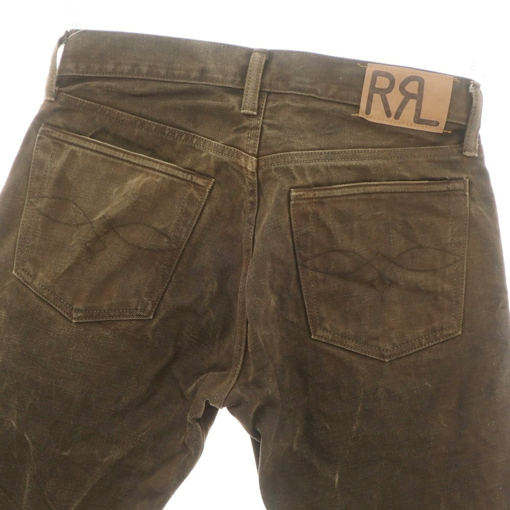 【中古】ダブルアールエル RRL DOUBLE RL コットン ジーンズ デニムパンツ ブラウン系【 28 】【 状態ランクA 】【 メンズ 】