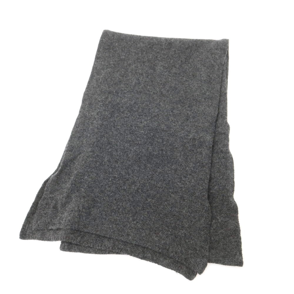 【中古】ボルゴ トレビゾ Borgo Treviso カシミヤ マフラー ダークグレー【 状態ランクB 】【 メンズ 】