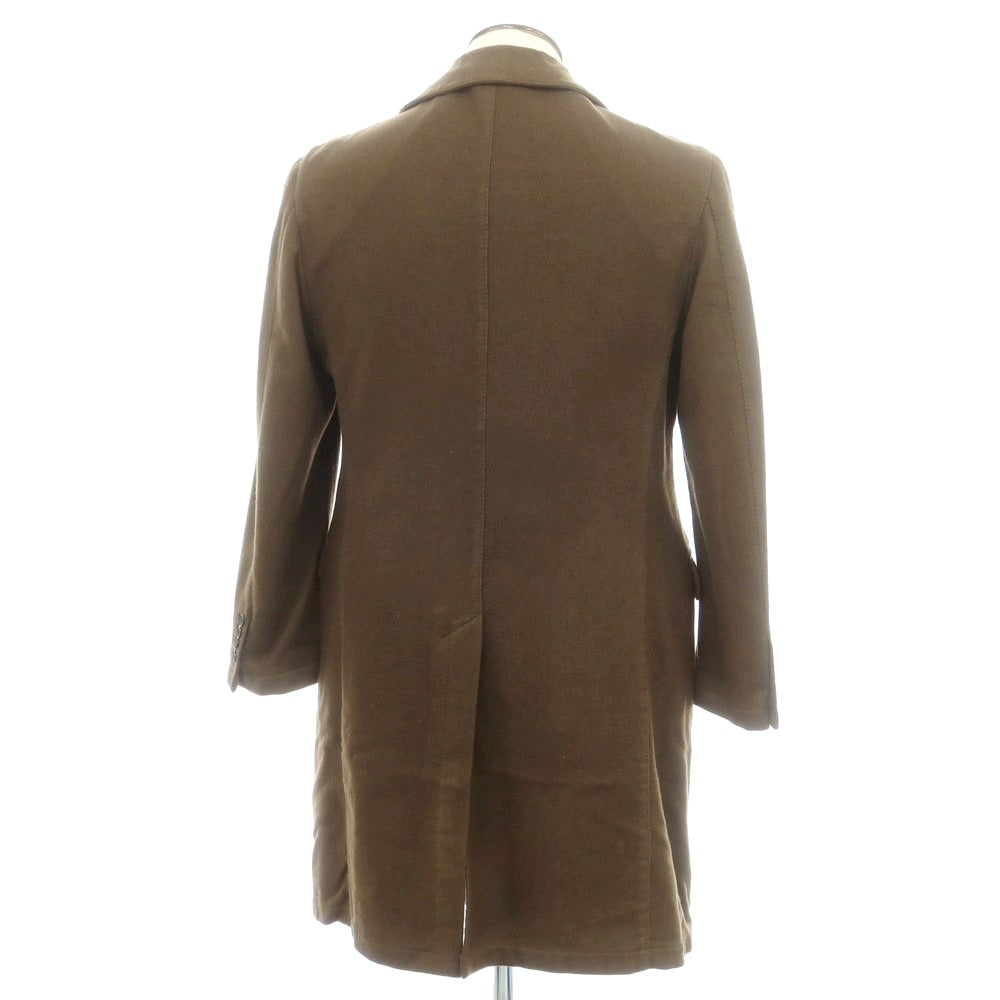 【中古】ベルベスト Belvest カシミヤ ダブルブレストコート オリーブ【 50 】【 状態ランクC 】【 メンズ 】