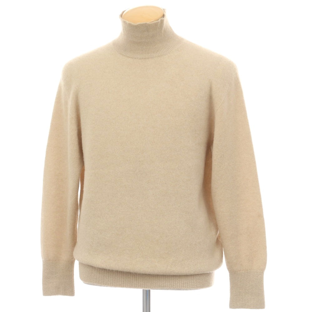 【中古】ヘリル HERILL カシミヤ ハイネック プルオーバーニット ベージュ【 状態ランクB 】【 メンズ 】