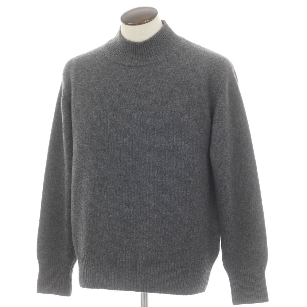 【中古】レンコントラント RENCONTRANT カシミヤ ハイネック プルオーバーニット ダークグレー【 L 】【 状態ランクB 】【 メンズ 】