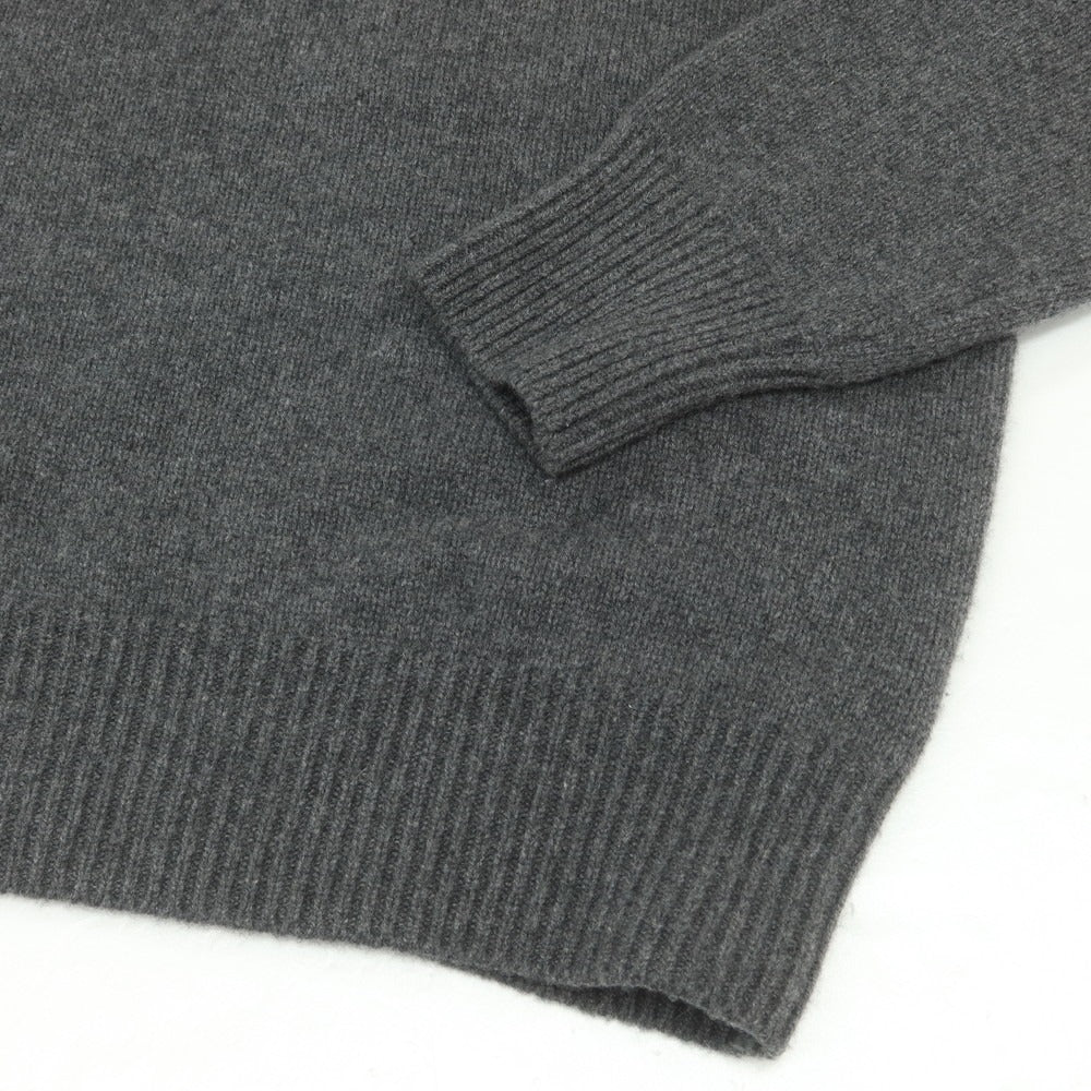 【中古】レンコントラント RENCONTRANT カシミヤ ハイネック プルオーバーニット ダークグレー【 L 】【 状態ランクB 】【 メンズ 】