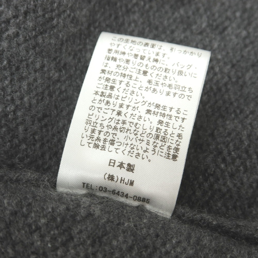 【中古】レンコントラント RENCONTRANT カシミヤ ハイネック プルオーバーニット ダークグレー【 L 】【 状態ランクB 】【 メンズ 】