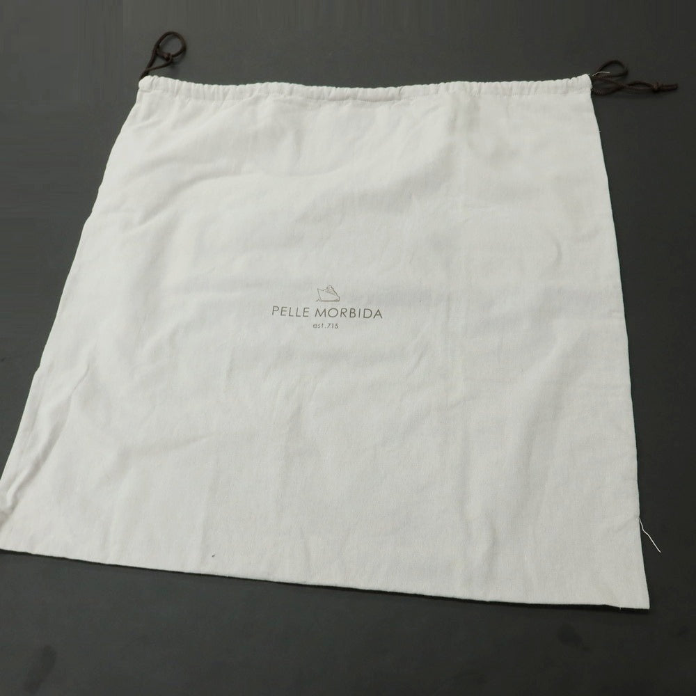 【中古】ペッレモルビダ PELLE MORBIDA シュリンクレザー ワンショルダーバッグ ブラック【 状態ランクC 】【 メンズ 】