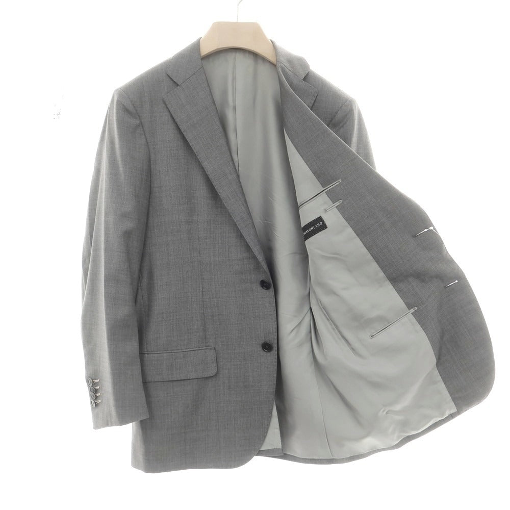 【中古】トゥモローランド TOMORROWLAND ウールシルク スリーピース 2つボタンスーツ グレー【 50 】【 状態ランクB 】【 メンズ 】