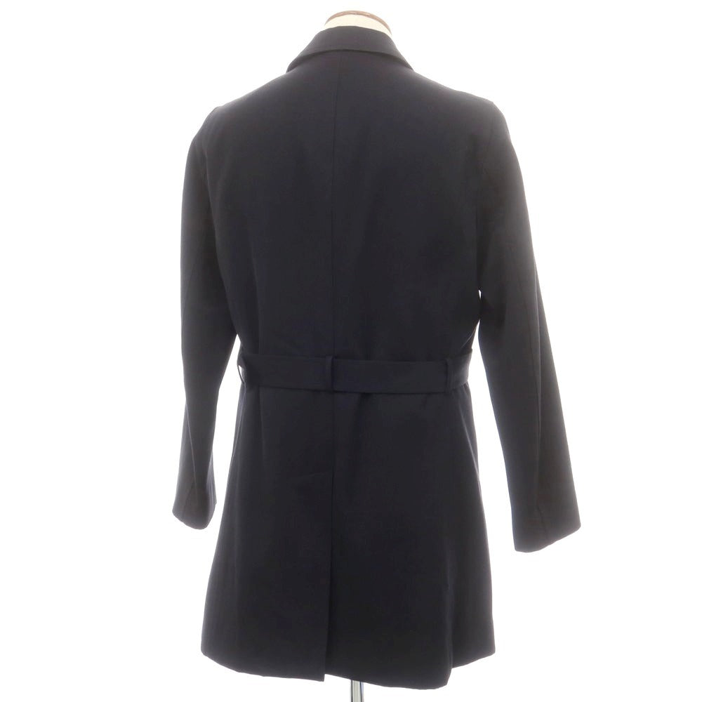 【中古】ラルディーニ LARDINI ウールコットン 中綿 ステンカラーコート ダークネイビー【 48 】【 状態ランクC 】【 メンズ 】
