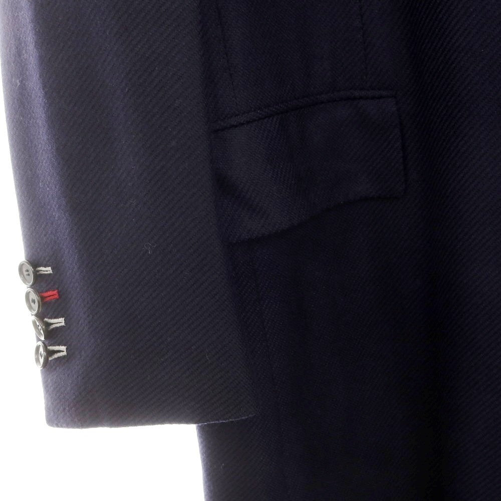 【中古】チェーザレ アットリーニ Cesare Attolini ウールカシミヤ チェスターフィールドコート ネイビー【 48 】【 状態ランクB 】【 メンズ 】