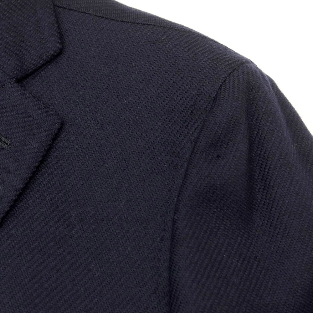 【中古】チェーザレ アットリーニ Cesare Attolini ウールカシミヤ チェスターフィールドコート ネイビー【 48 】【 状態ランクB 】【 メンズ 】