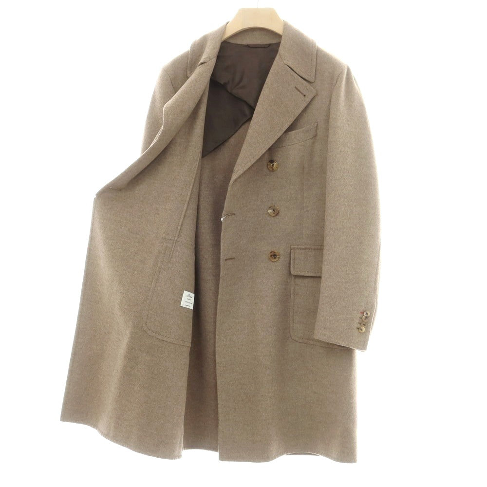 【中古】ベルベスト Belvest トゥモローランド別注 ウールカシミヤ ダブルブレストコート ベージュ【 48 】【 状態ランクB 】【 メンズ 】