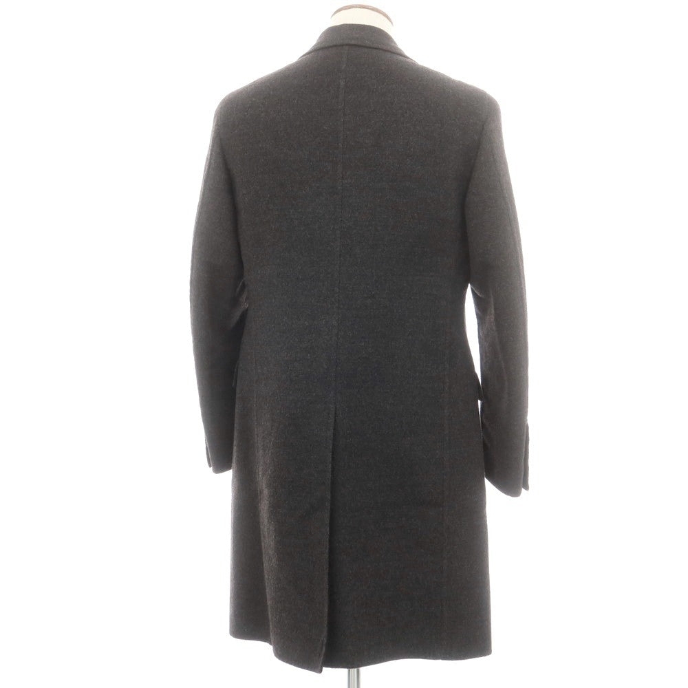 【中古】ベルベスト Belvest ウール アンコン チェスターフィールドコート ダークグレー【 48 】【 状態ランクB 】【 メンズ 】