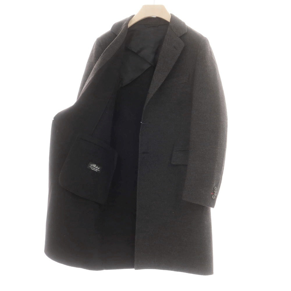 【中古】ベルベスト Belvest ウール アンコン チェスターフィールドコート ダークグレー【 48 】【 状態ランクB 】【 メンズ 】