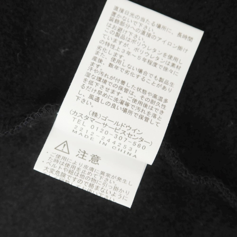 【中古】ザノースフェイス THE NORTH FACE コットンポリエステル ジップアップ パーカー ブラック【 L 】【 状態ランクC 】【 メンズ 】
