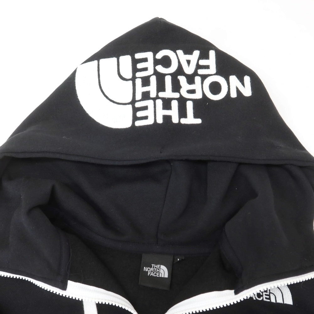 【中古】ザノースフェイス THE NORTH FACE コットンポリエステル ジップアップ パーカー ブラック【 L 】【 状態ランクC 】【 メンズ 】