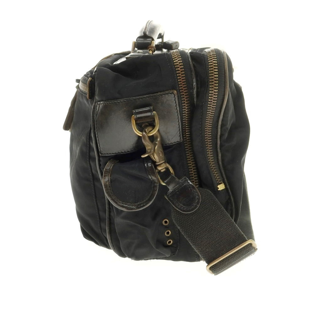 【中古】フェリージ Felisi 1964 ナイロン ブリーフケース ブラック【 状態ランクD 】【 メンズ 】