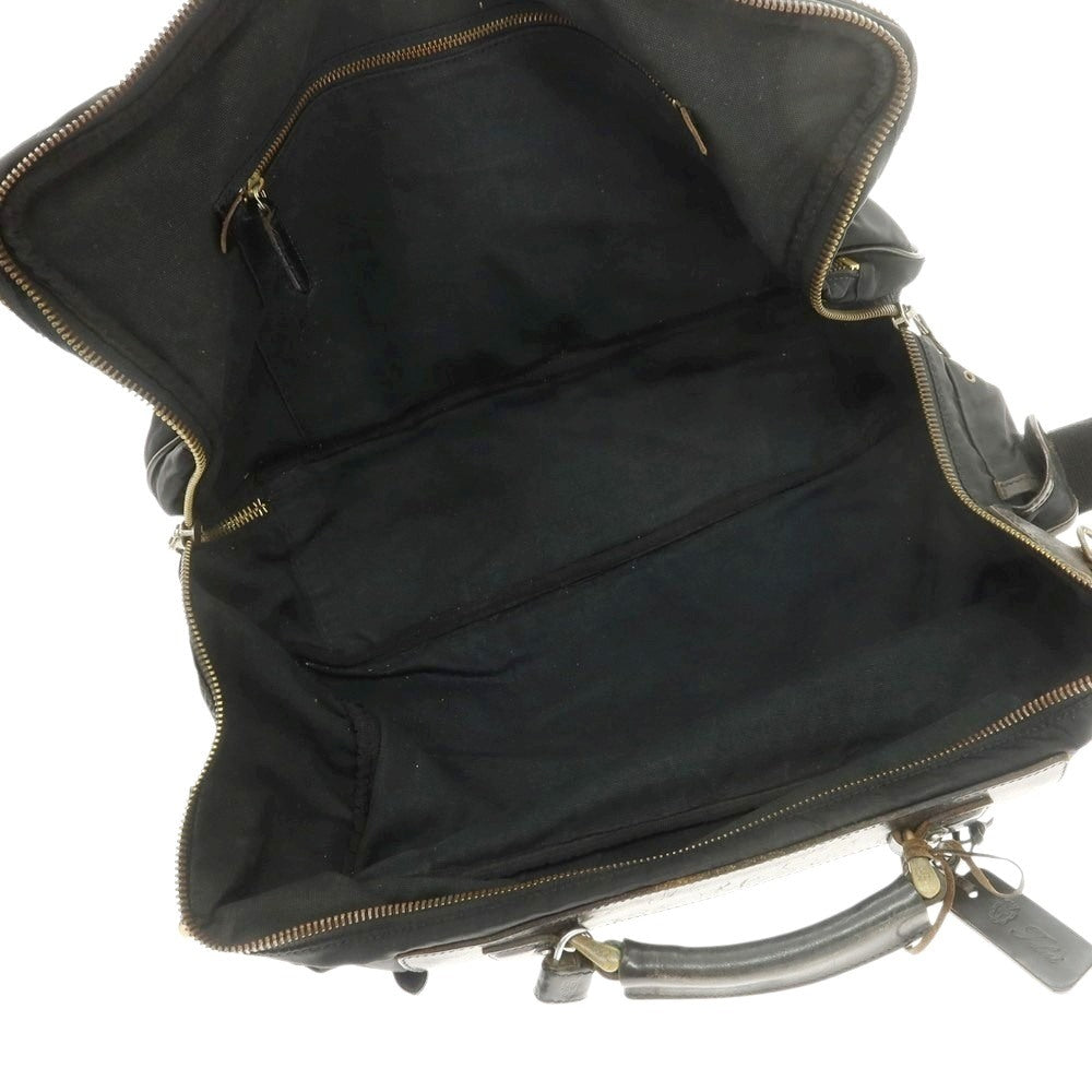 【中古】フェリージ Felisi 1964 ナイロン ブリーフケース ブラック【 状態ランクD 】【 メンズ 】