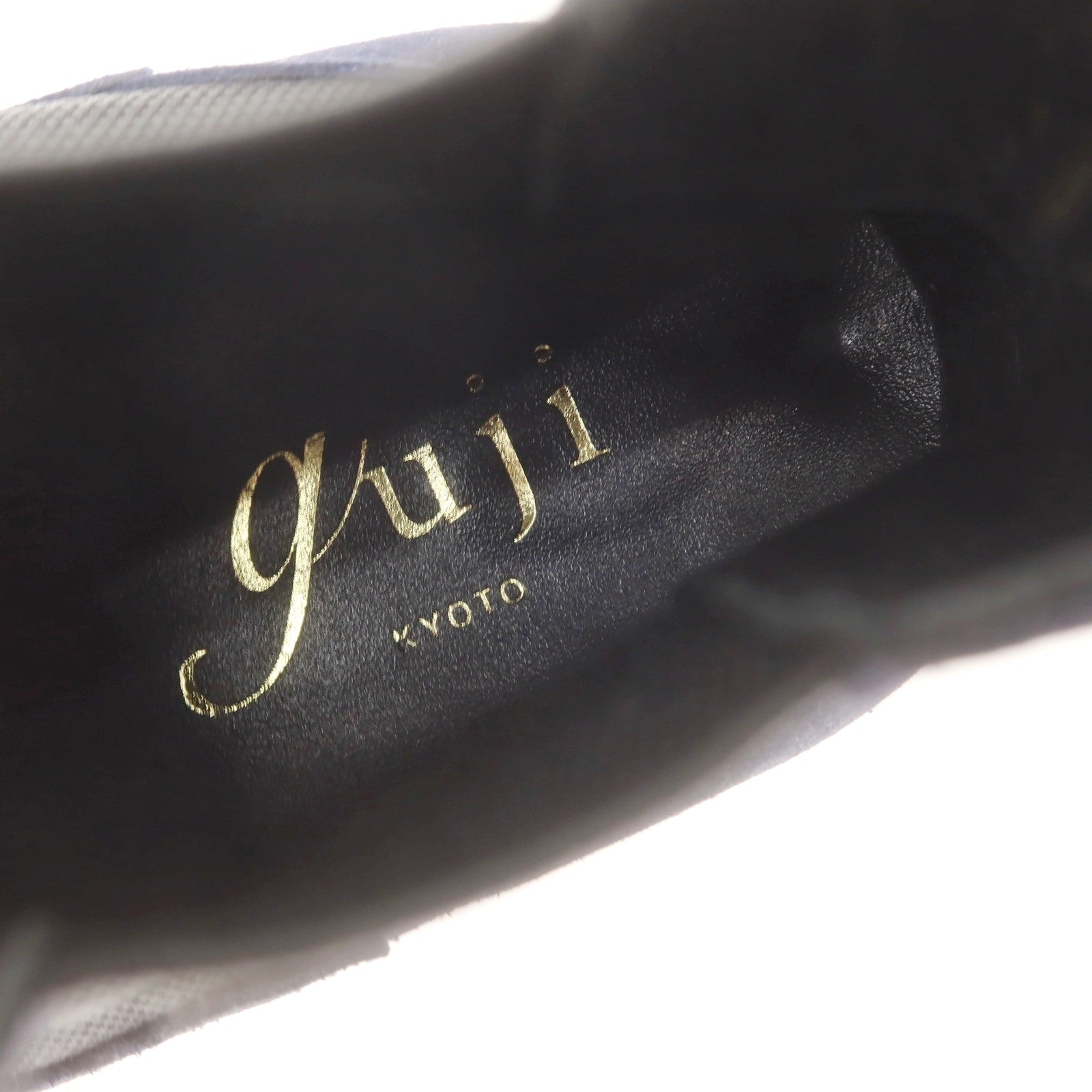 【中古】グジ guji スエード サイドゴアブーツ ネイビー【 6 1/2 】【 状態ランクA 】【 メンズ 】