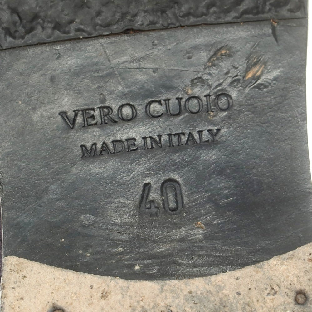 【中古】バーニーズニューヨーク BARNEYS NEWYORK スエード コイン ローファー ネイビー【 40 】【 状態ランクC 】【 メンズ 】