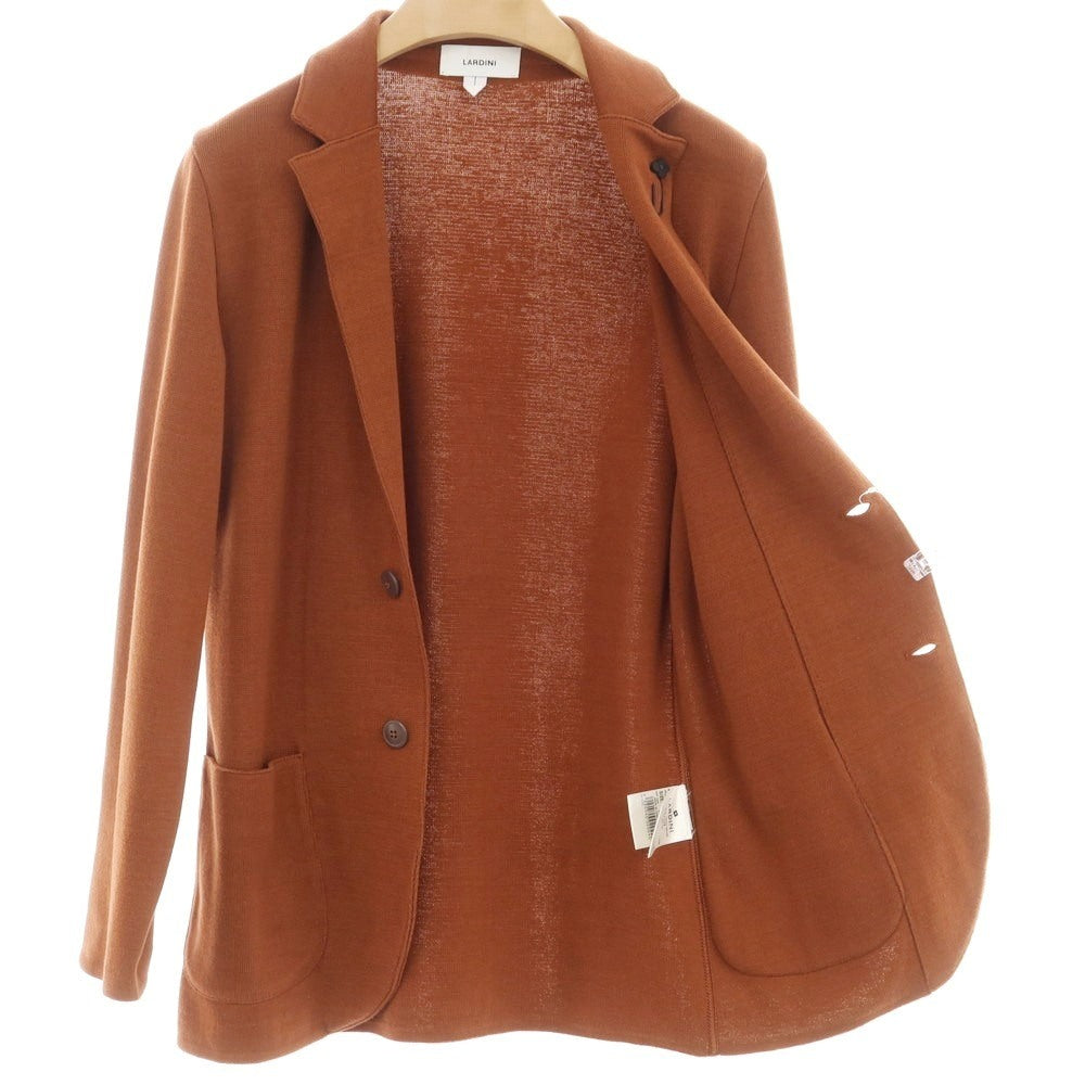 【中古】ラルディーニ LARDINI コットン ニットジャケット オレンジブラウン【 S 】【 状態ランクB 】【 メンズ 】