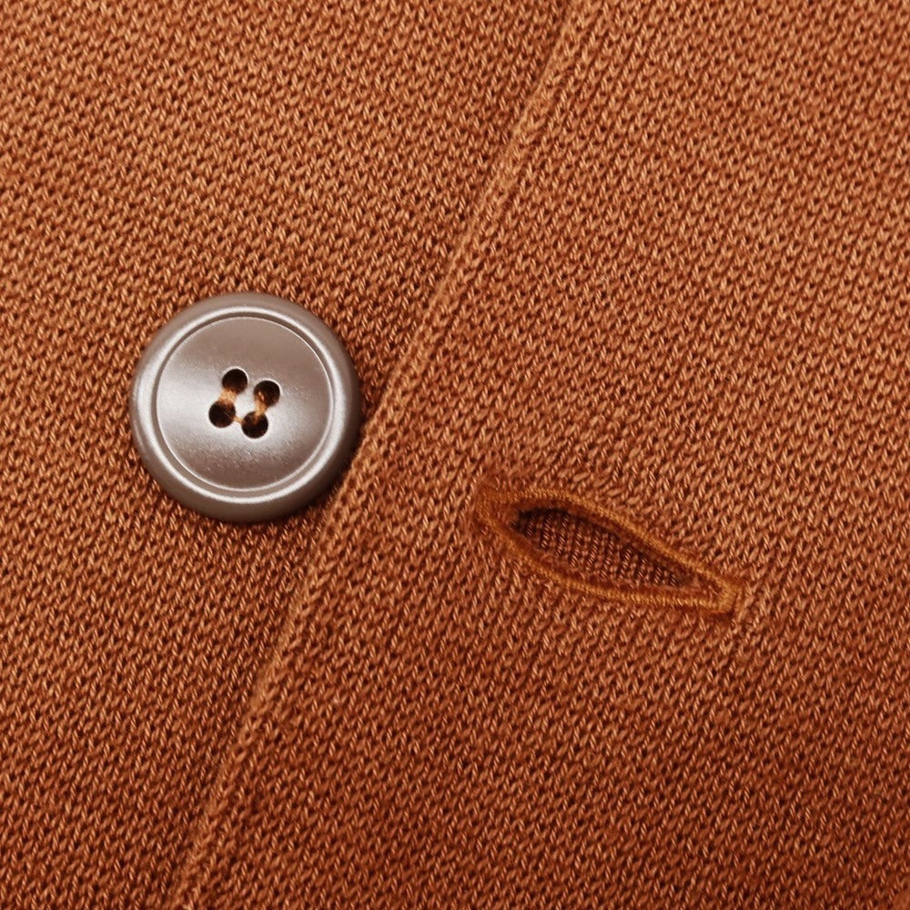 【中古】ラルディーニ LARDINI コットン ニットジャケット オレンジブラウン【 S 】【 状態ランクB 】【 メンズ 】