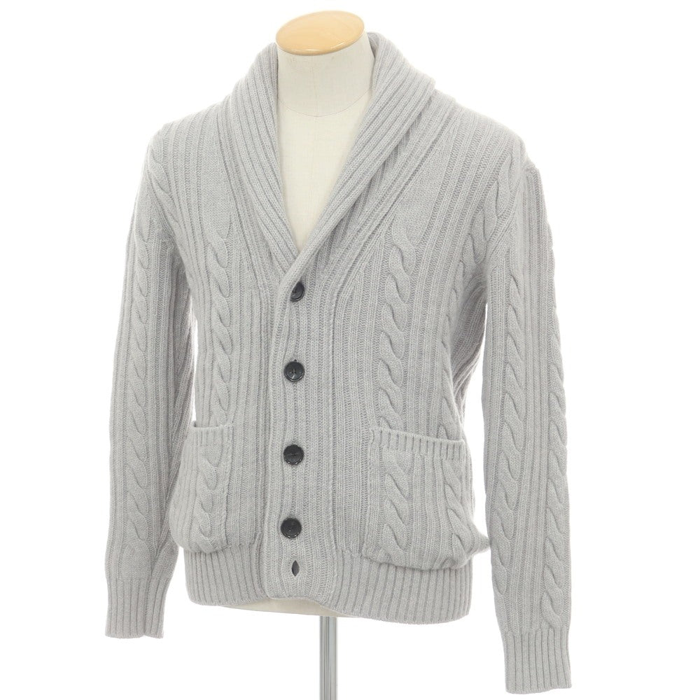 【中古】バフィー BAFY ウール ショールカラー カーディガン ライトグレー【 44 】【 状態ランクB 】【 メンズ 】