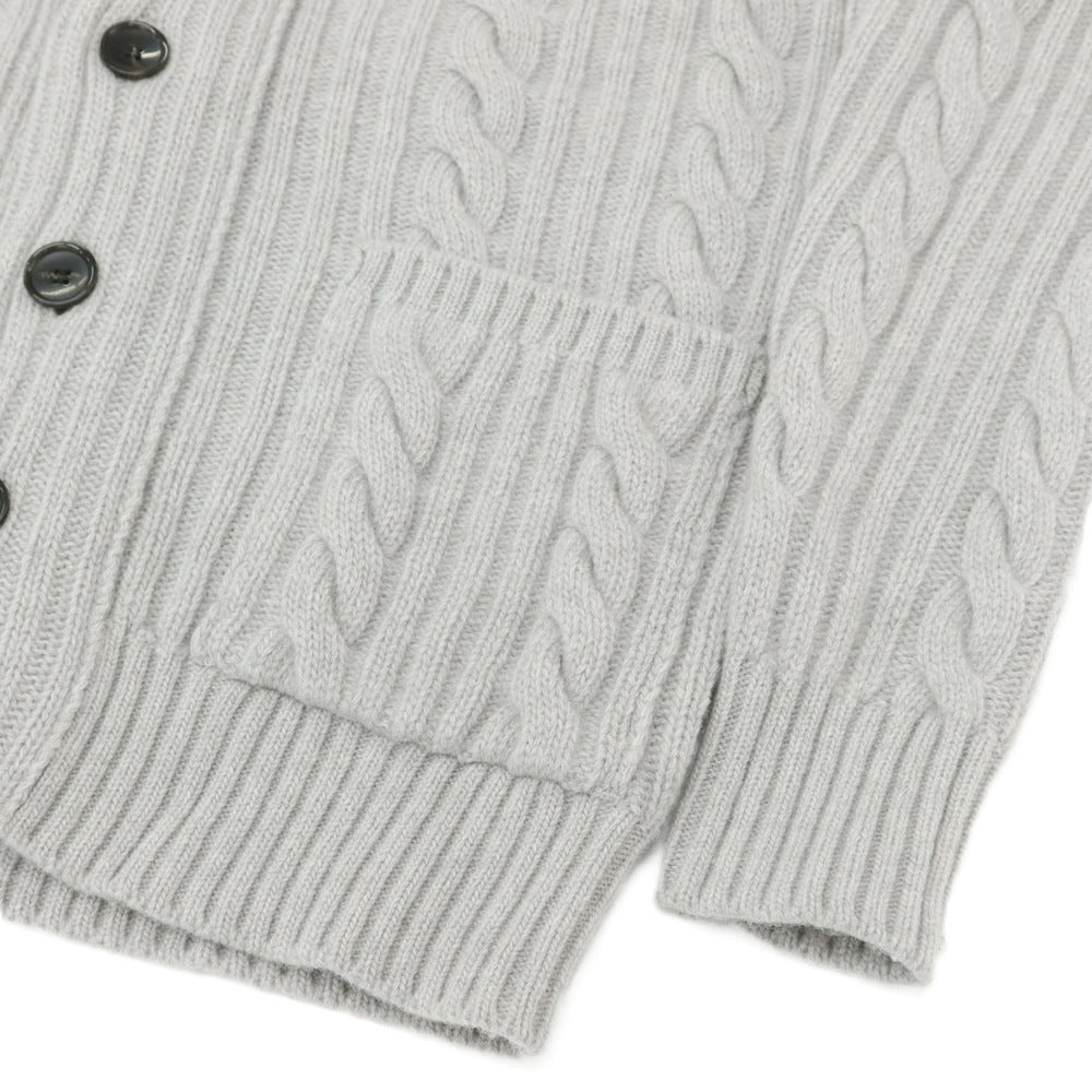 【中古】バフィー BAFY ウール ショールカラー カーディガン ライトグレー【 44 】【 状態ランクB 】【 メンズ 】