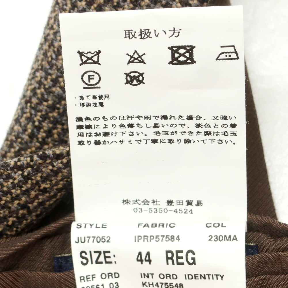 【新品】ラルディーニ LARDINI ウール カジュアル系ジレ ベスト ブラウン系【 44 】【 状態ランクN 】【 メンズ 】