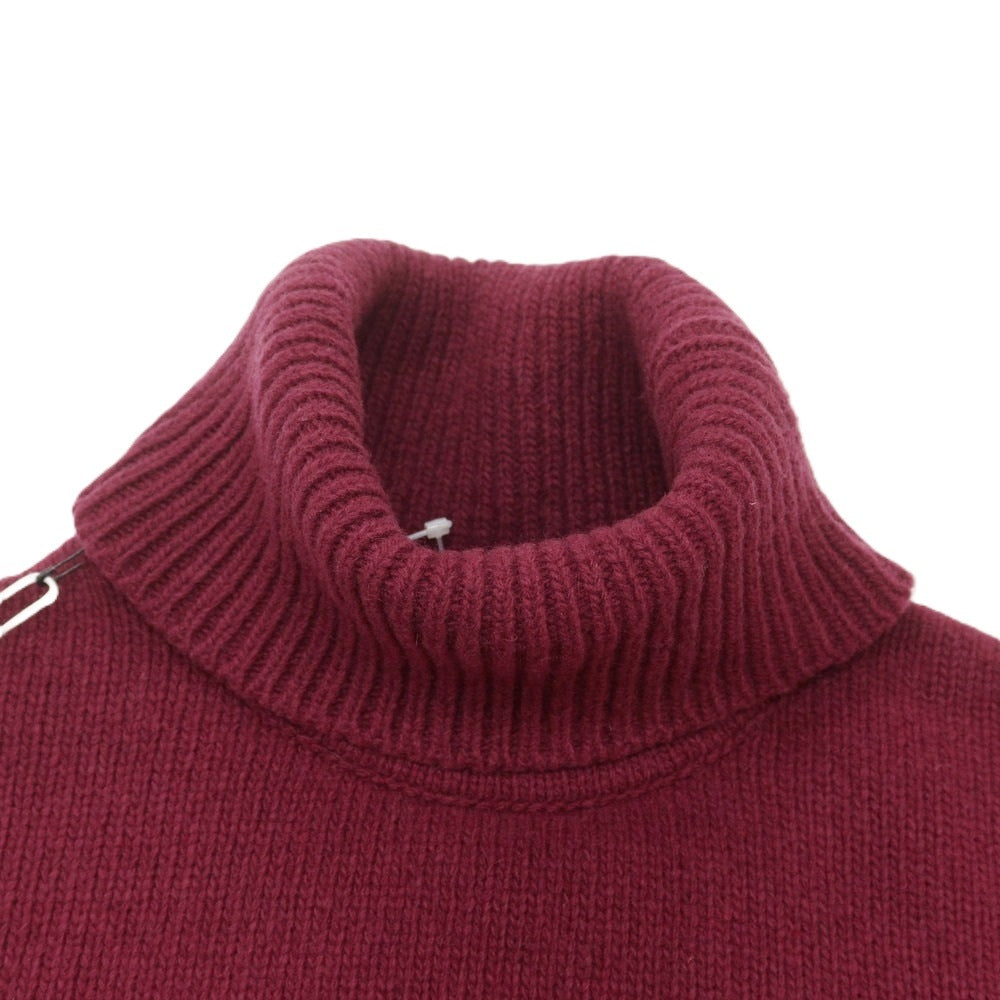 【中古】センス SSEINSE ミドルゲージ ウールナイロン タートルネック プルオーバーニット ワインレッド【 S 】【 状態ランクA 】【 メンズ 】
