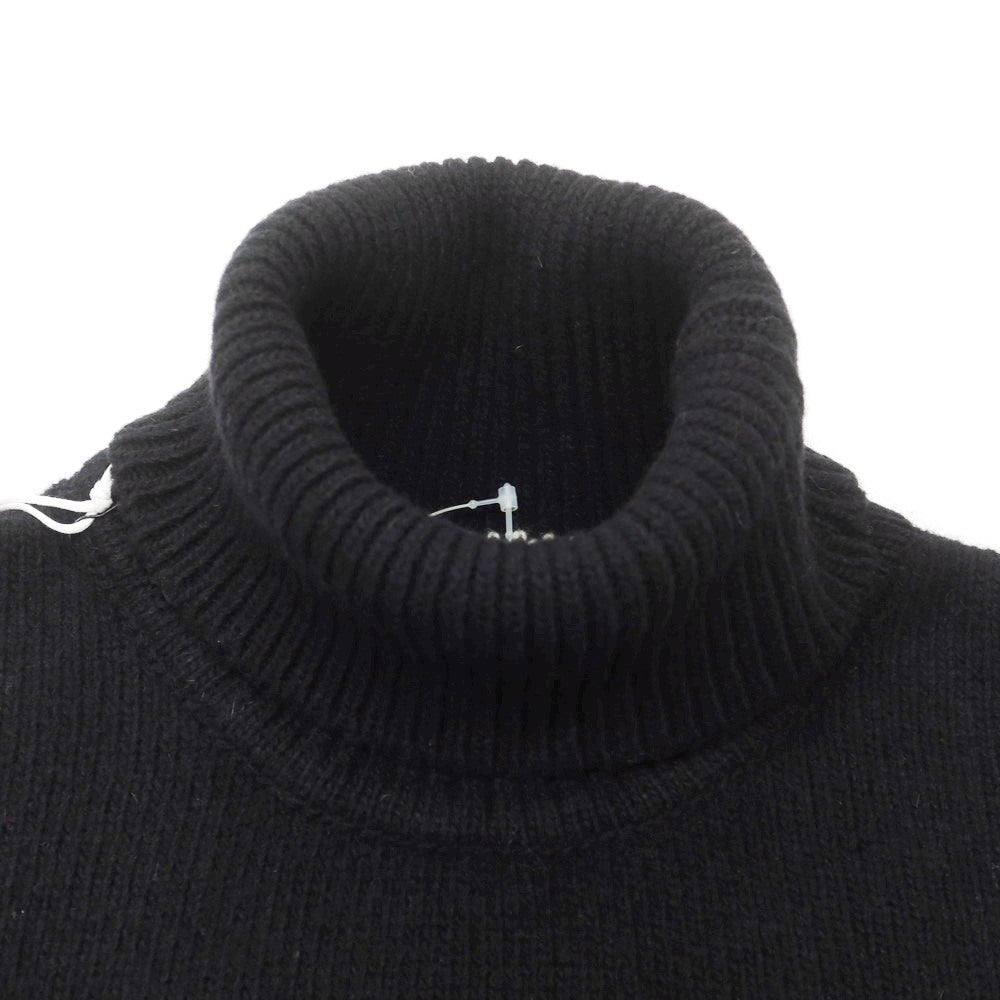 【新品】センス SSEINSE ミドルゲージ ウールナイロン タートルネック プルオーバーニット ブラック【 L 】【 状態ランクN 】【 メンズ 】