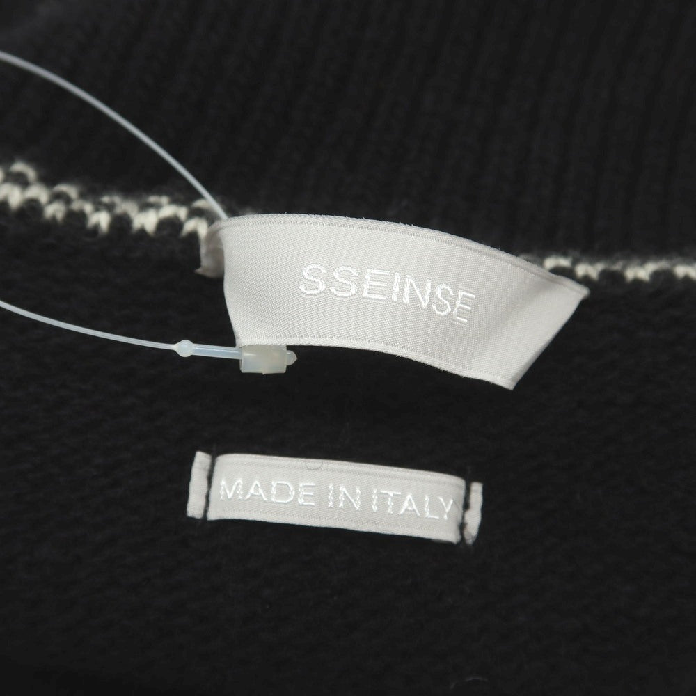 【新品】センス SSEINSE ミドルゲージ ウールナイロン タートルネック プルオーバーニット ブラック【 L 】【 状態ランクN 】【 メンズ 】