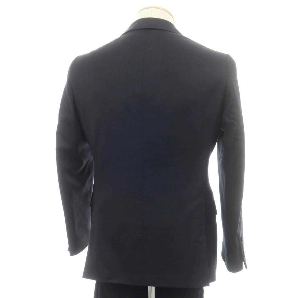 【中古】ユニバーサルランゲージ UNIVERSAL LANGUAGE ウール ダブルスーツ グレイッシュネイビー【 上42/下73 】【 状態ランクB 】【 メンズ 】
