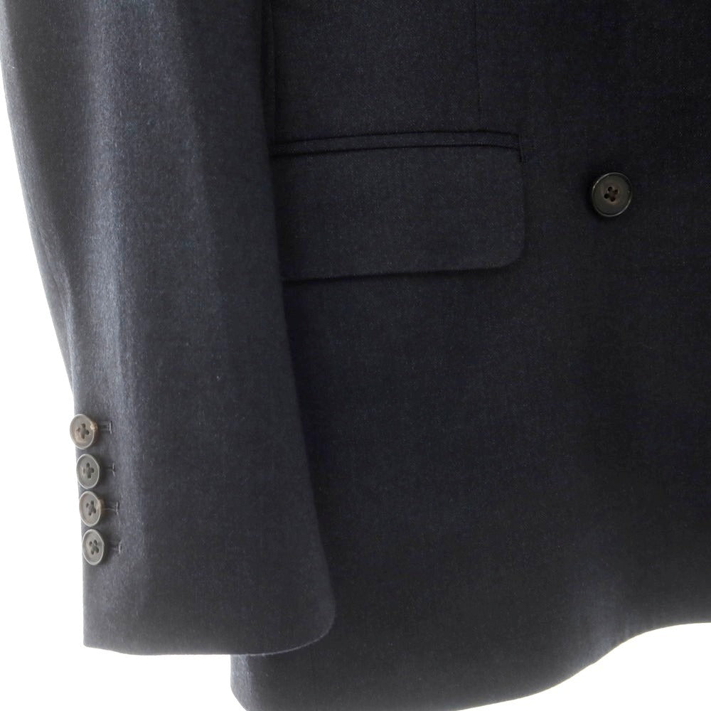 【中古】ユニバーサルランゲージ UNIVERSAL LANGUAGE ウール ダブルスーツ グレイッシュネイビー【 上42/下73 】【 状態ランクB 】【 メンズ 】