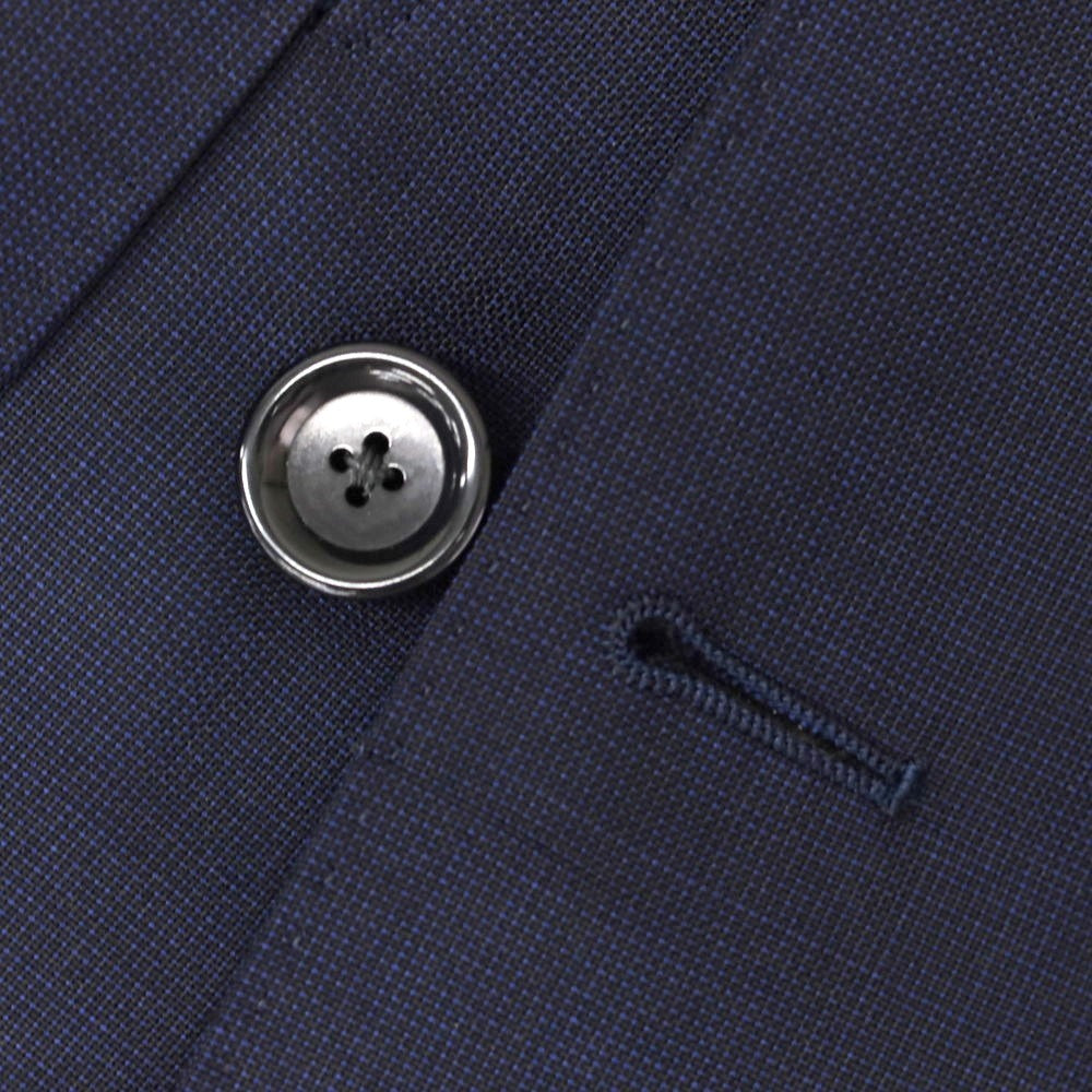 【中古】【未使用】カスタムテーラー ビームス Custom Tailor BEAMS ウールモヘヤ ダブルスーツ ネイビー【 表記なし(M位) 】【 状態ランクS 】【 メンズ 】