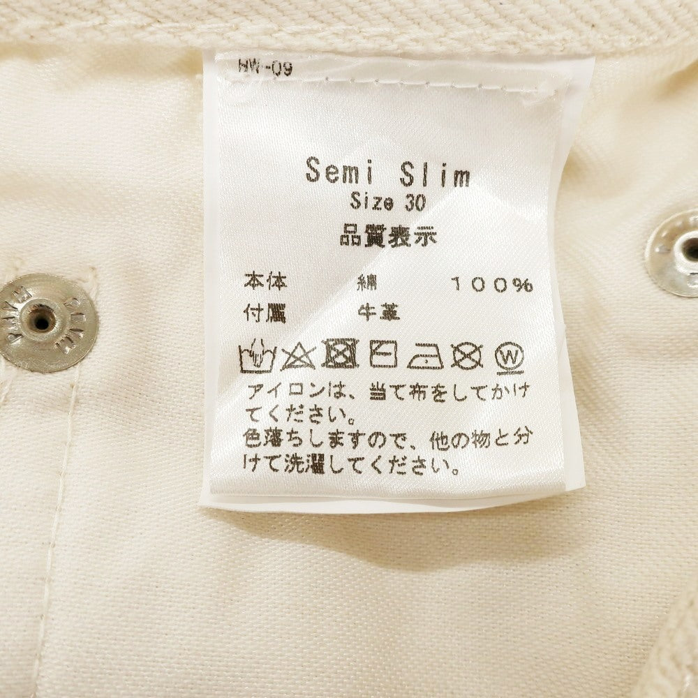 【中古】エーヴイエヌ AVN コットン デニムパンツ アイボリー【 30 】【 状態ランクB 】【 メンズ 】