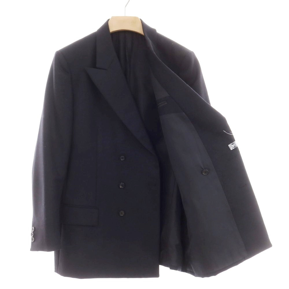 【中古】リパーパス RE-PURPOSE ツイルウール ダブルテーラードジャケット ブラックネイビー【 M 】【 状態ランクB 】【 メンズ 】