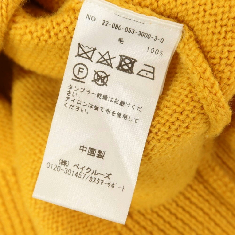 【中古】リパーパス RE-PURPOSE ミドルゲージ ウール ニット カーディガン イエロー系【 M 】【 状態ランクB 】【 メンズ 】