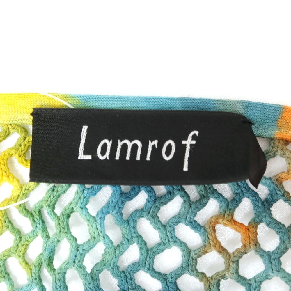 【中古】ラムロフ LAMROF コットン カーディガン ブルーxイエロー【 F 】【 状態ランクB 】【 メンズ 】