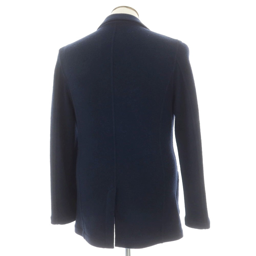 【中古】ラルディーニ LARDINI ウールジャージー カジュアルジャケット ネイビー【 XL 】【 状態ランクB 】【 メンズ 】