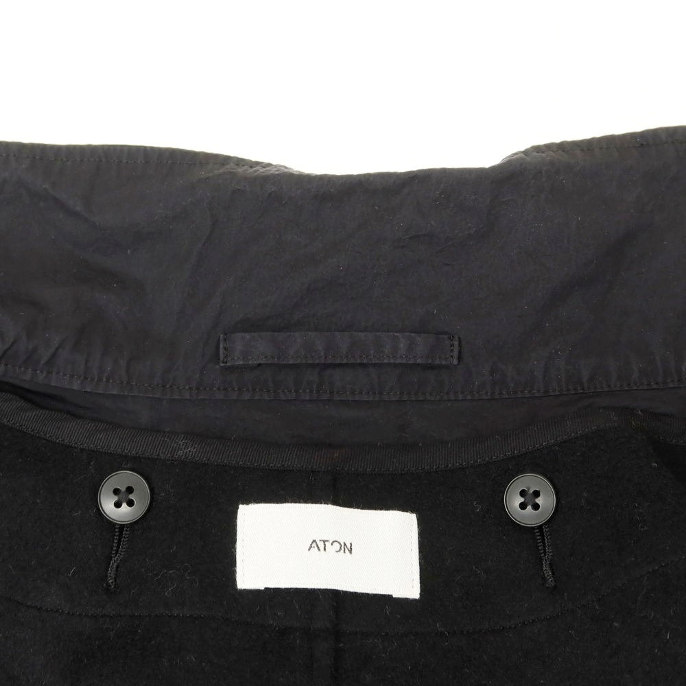 【中古】エイトン ATON 2024年秋冬 URBAN RESEARCH別注 ナイロン フィールドジャケット ブラック【 6(XL位) 】【 状態ランクB 】【 メンズ 】