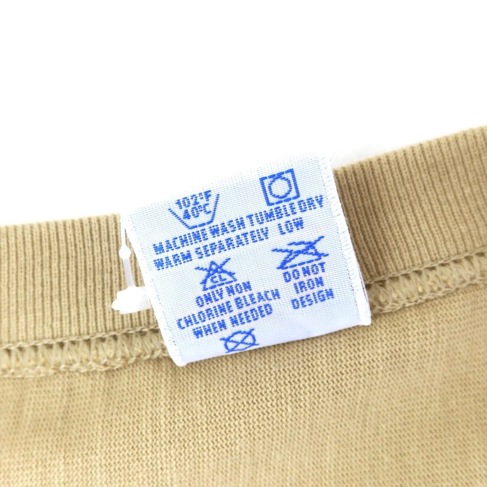 【中古】チャンピオン Champion コットン系 リバースウィーブ型 クルーネック 半袖Tシャツ ベージュ【 L 】【 状態ランクB 】【 メンズ 】