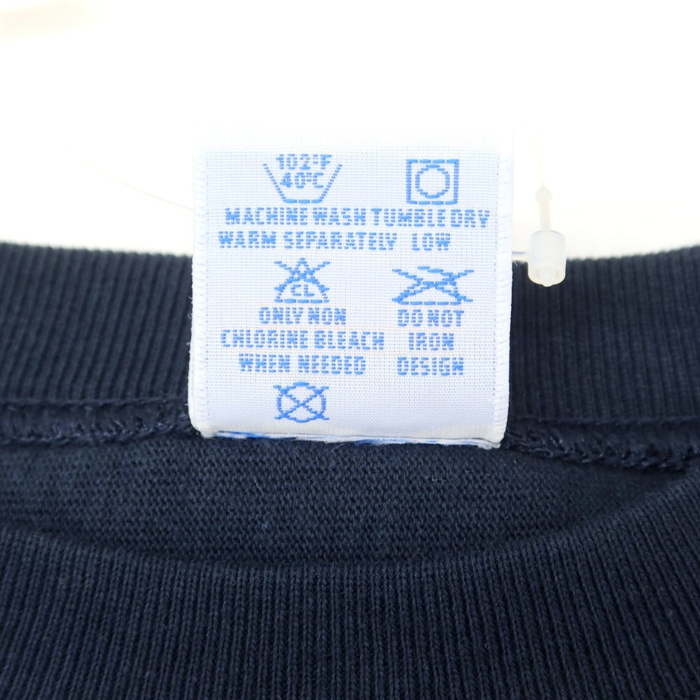 【中古】チャンピオン Champion コットン系 リバースウィーブ型 クルーネック 半袖Tシャツ ネイビー【 L 】【 状態ランクB 】【 メンズ 】