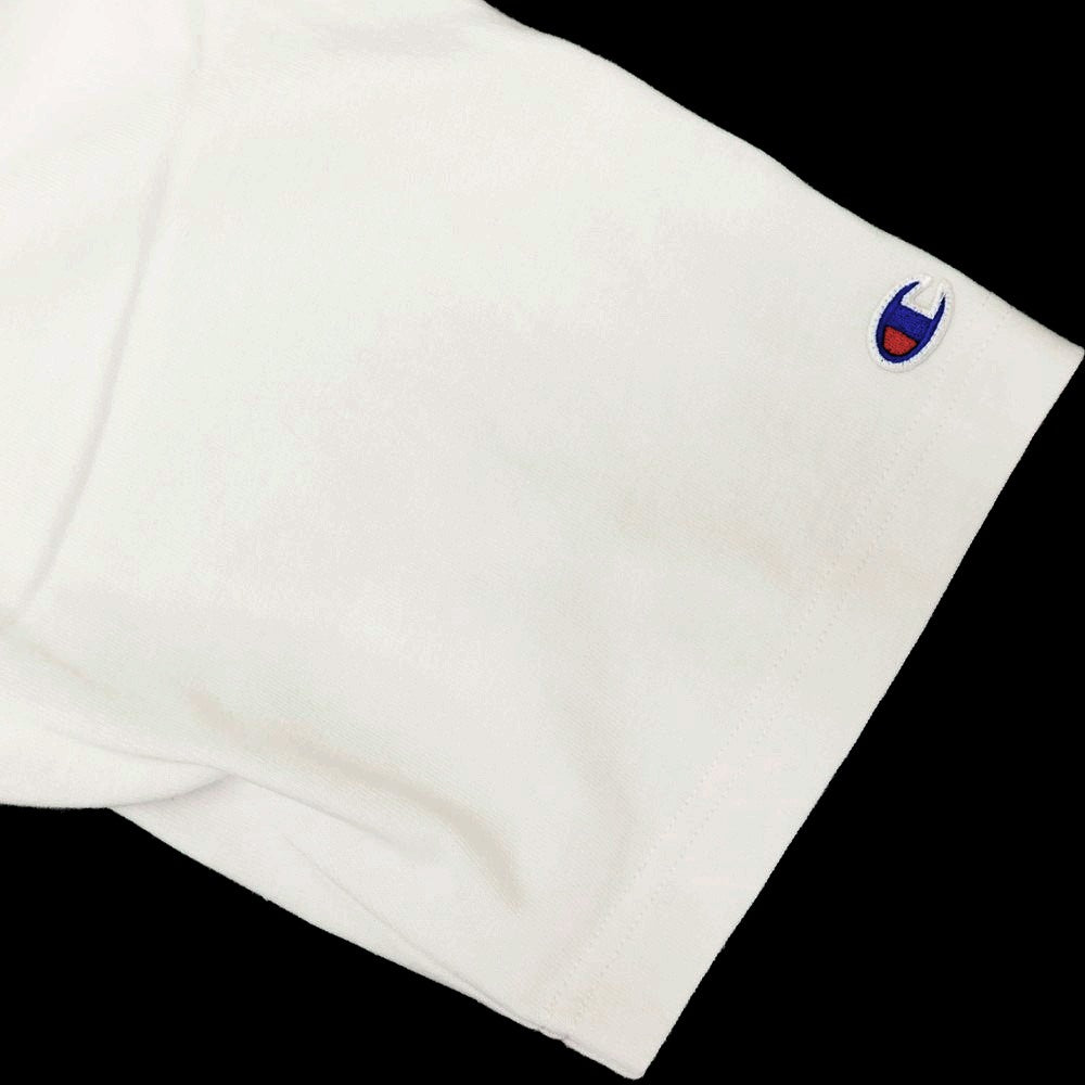 【中古】チャンピオン Champion コットン系 リバースウィーブ型 クルーネック 半袖Tシャツ ホワイト【 L 】【 状態ランクB 】【 メンズ 】