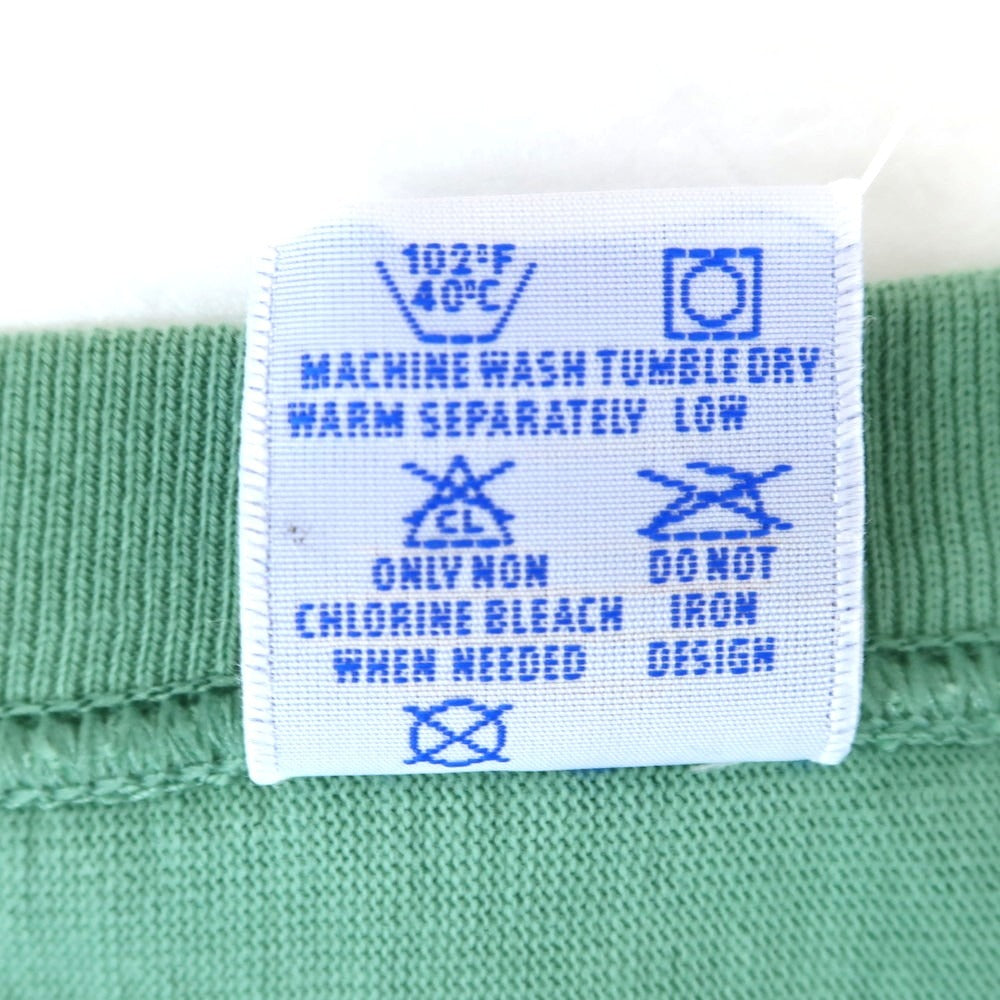 【中古】チャンピオン Champion コットン系 リバースウィーブ型 クルーネック 半袖Tシャツ ライトグリーン【 L 】【 状態ランクB 】【 メンズ 】