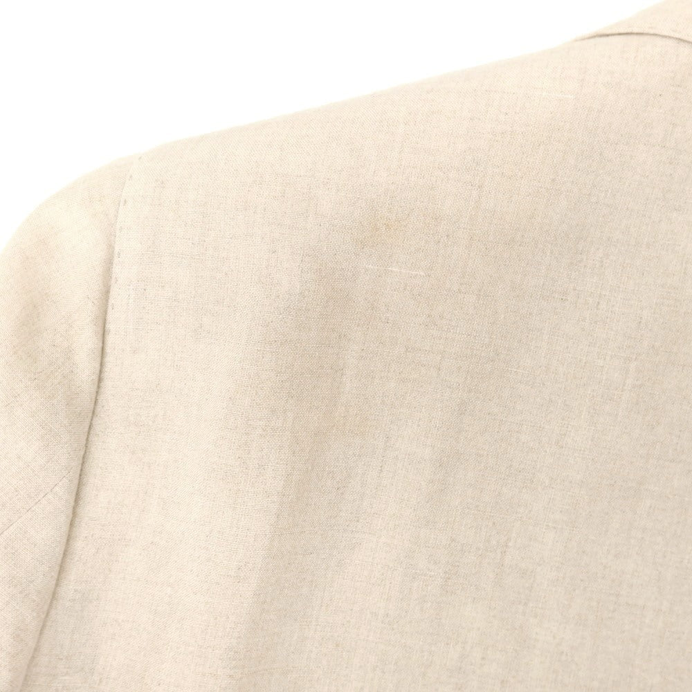 【中古】ラルディーニ LARDINI リネン 3つボタンスーツ ライトベージュ【 42 】【 状態ランクD 】【 メンズ 】
