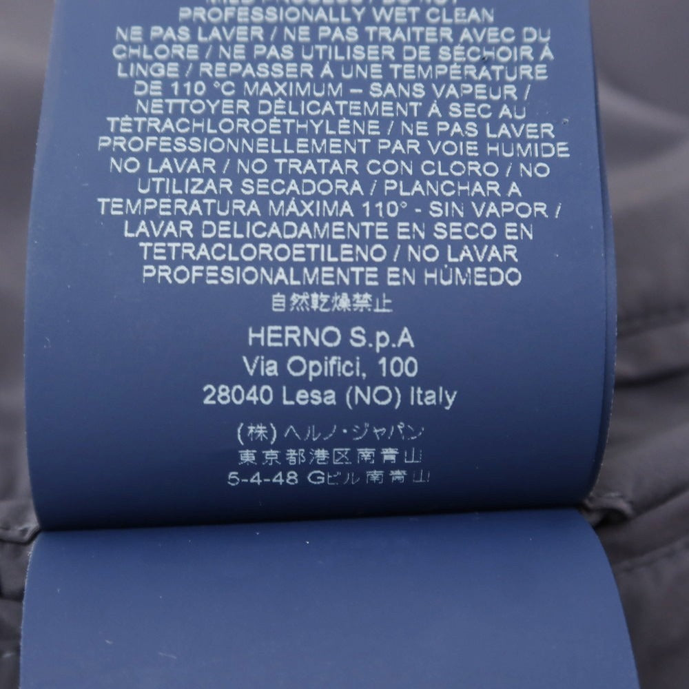 【中古】ヘルノ Herno ストレッチナイロン カジュアルジャケット ダークグレー【 44 】【 状態ランクD 】【 メンズ 】