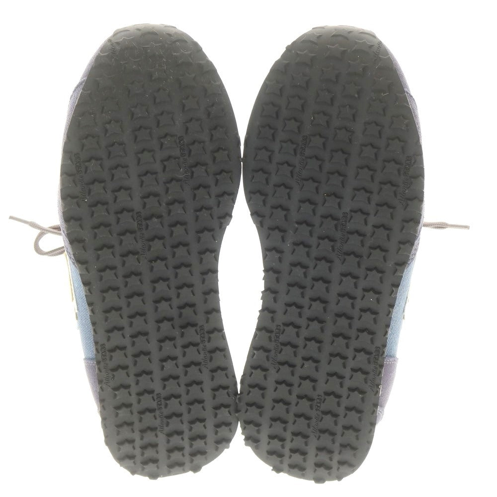 【中古】アトランティックスターズ Atlantic STARS キャンバス スエード スニーカー ネイビーxイエロー系【 40 】【 状態ランクA 】【 メンズ 】