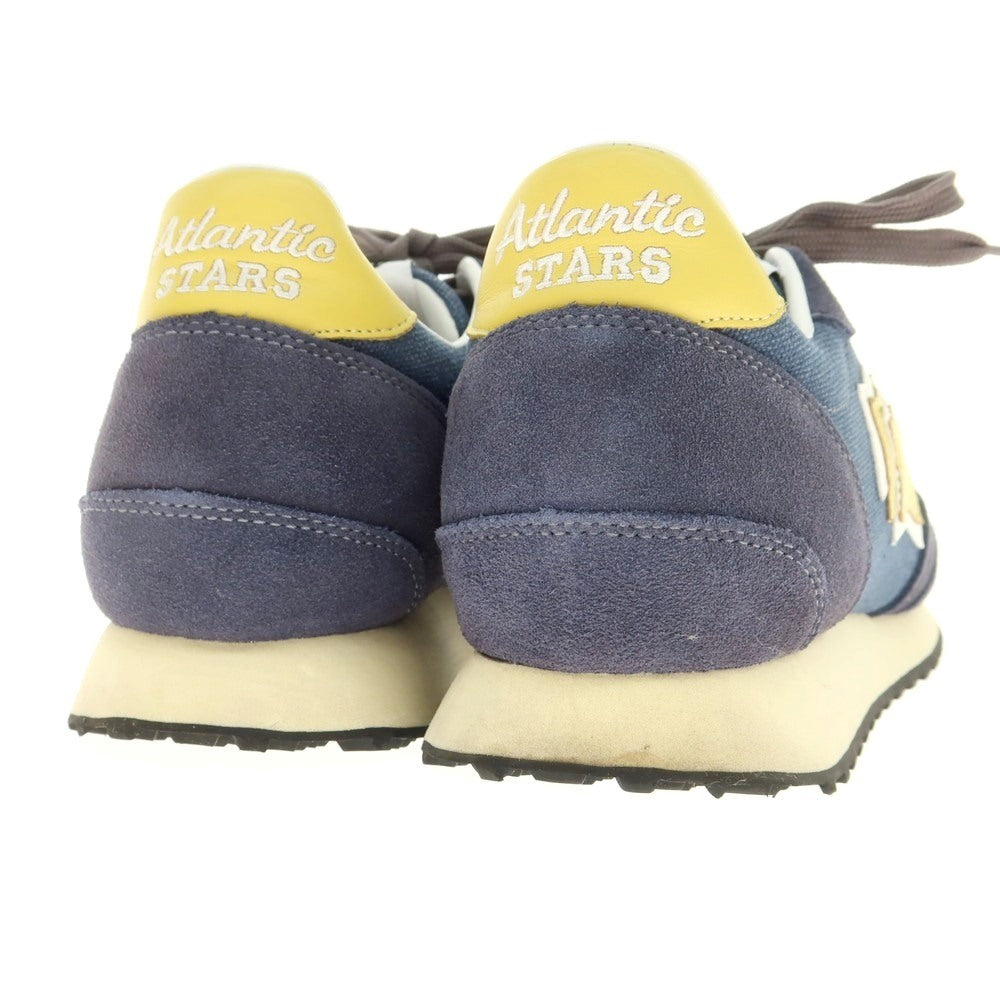 【中古】アトランティックスターズ Atlantic STARS キャンバス スエード スニーカー ネイビーxイエロー系【 40 】【 状態ランクA 】【 メンズ 】