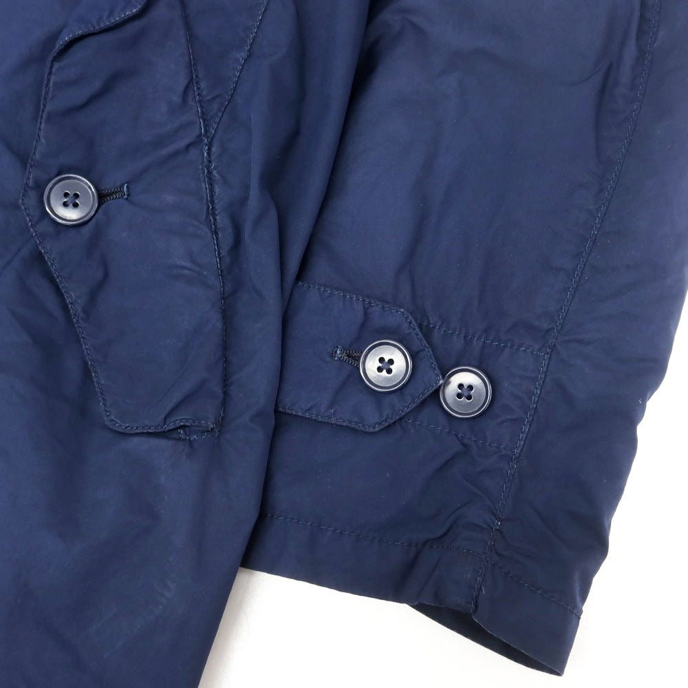 【中古】エディフィス EDIFICE 中綿ライナー ポリエステルナイロン トレンチコート ネイビー【 44 】【 状態ランクD 】【 メンズ 】