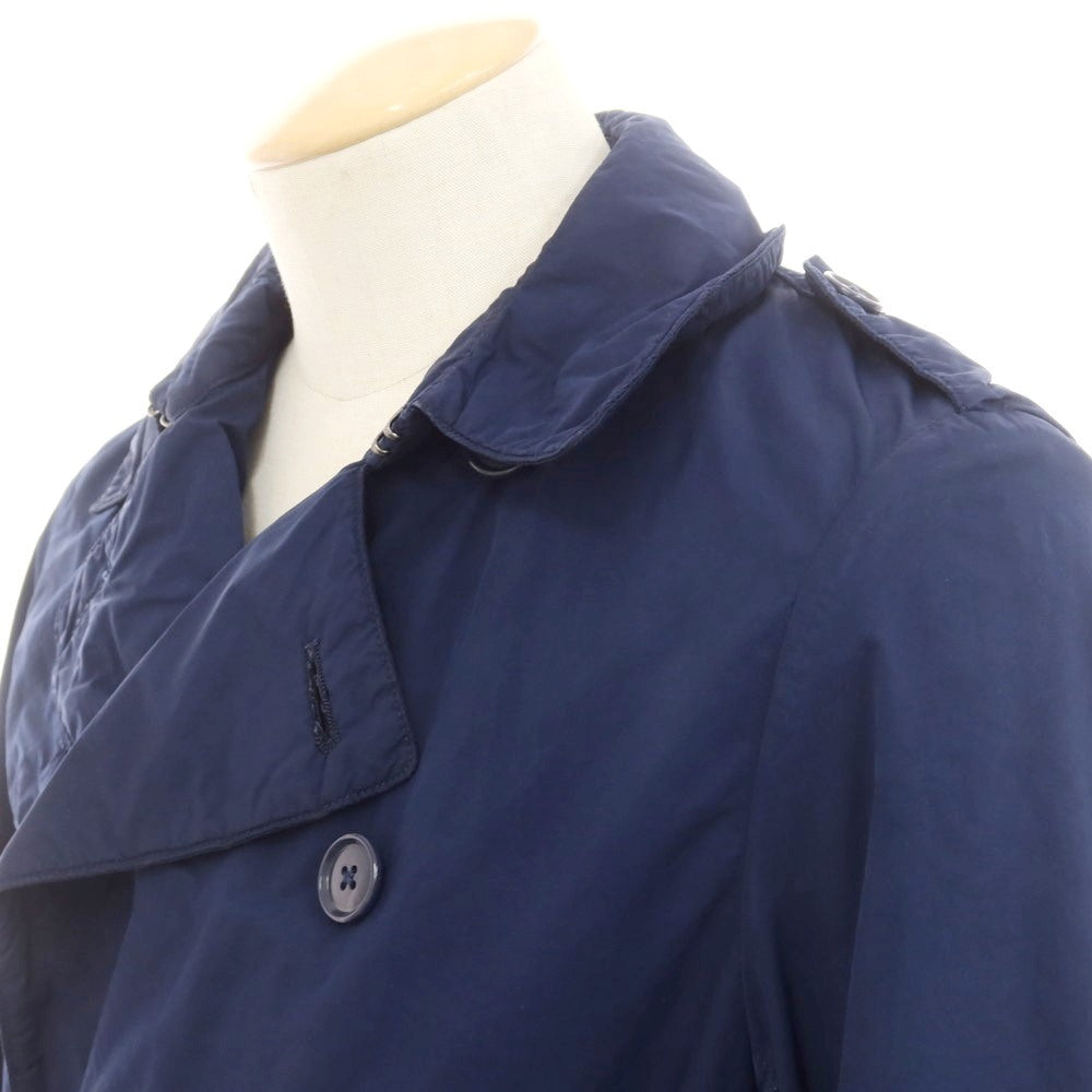 【中古】エディフィス EDIFICE 中綿ライナー ポリエステルナイロン トレンチコート ネイビー【 44 】【 状態ランクD 】【 メンズ 】