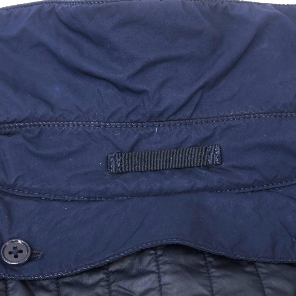 【中古】エディフィス EDIFICE 中綿ライナー ポリエステルナイロン トレンチコート ネイビー【 44 】【 状態ランクD 】【 メンズ 】